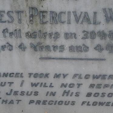 WILLIAMS Percival John Fernie -1962 :: WILLIAMS Ernest Percival -1925