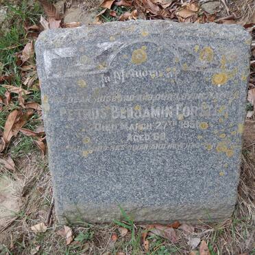 FORSTER Petrus Benjamin -1951