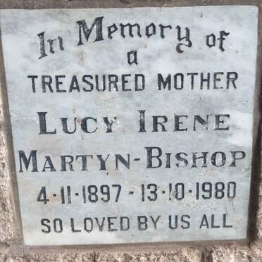 BISHOP Lucy Irene, MARTYN 1897-1980
