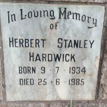 HARDWICK Herbert Stanley 1934-1985