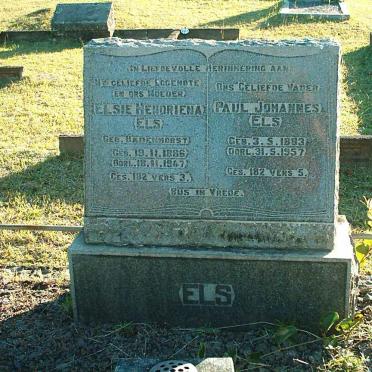 ELS Paul Johannes 1883-1957 &amp;  Elsie Hendriena BADENHORST 1886-1947