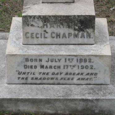 CHAPMAN Harry Cecil 1882-1902