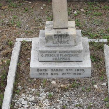 CHAPMAN Mary Lenore 1899-1900
