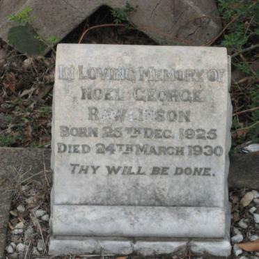 RAWLINSON Noel George 1925-1930