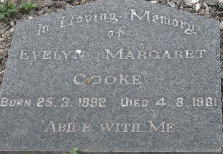 COOKE Evelyn Margaret 1892-1981