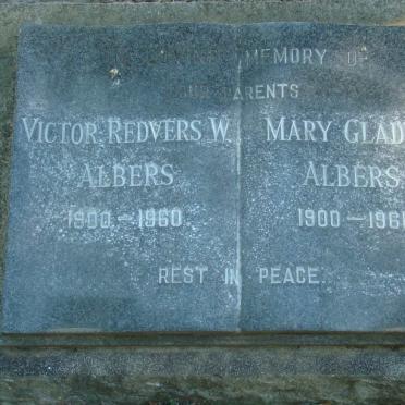 ALBERS Victor Redvers W. 1900-1960 &amp; Mary Gladys 1900-1961