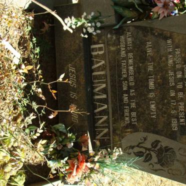 BAUMANN James Henry 1947 -1989