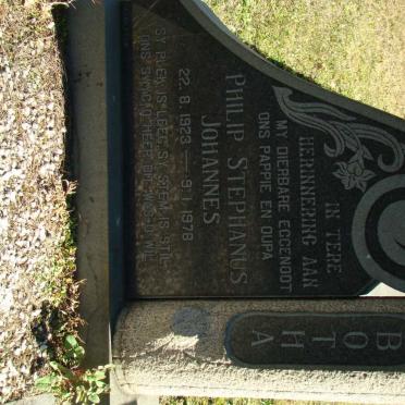 BOTHA Philip Stephanus Johannes 1923-1978