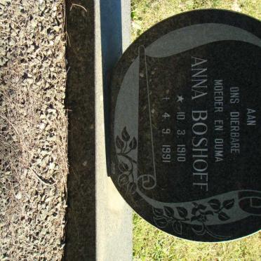 BOSHOFF Anna 1910-1991