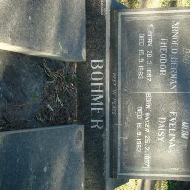 BOHMER Arnold Herman Theodor 1897-1963 &amp; Evelina Daisy UNGER 1897-1963