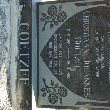 COETZEE Christiaan Johannes 1924-1983