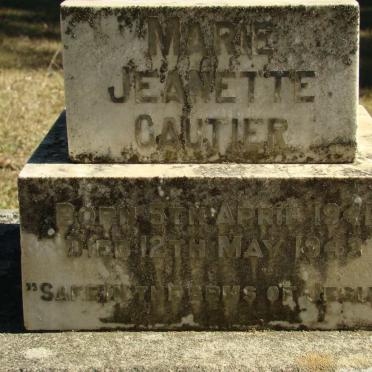 CAUTIER Marie Jeanette 1941-1943