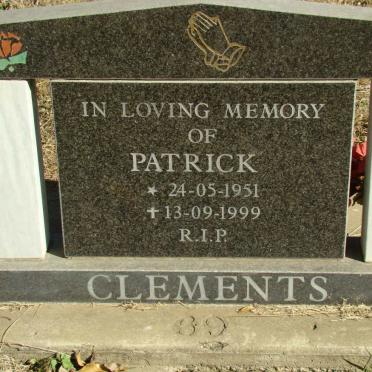 CLEMENTS Patrick 1951-1999