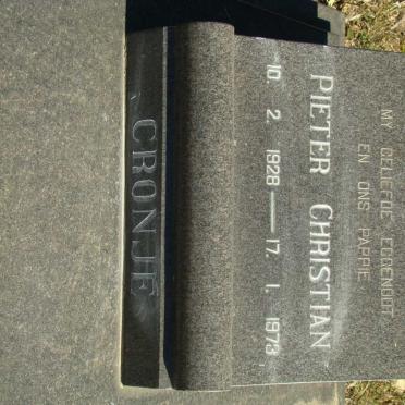 CRONJE Pieter Christian 1928-1973