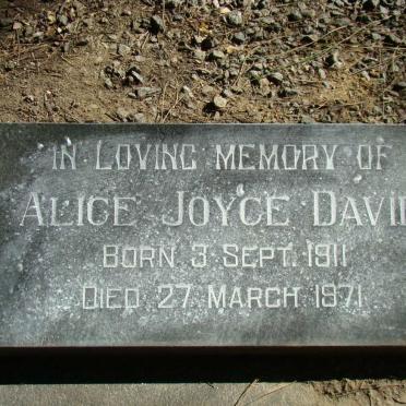 DAVID Alice Joyce 1911-1971