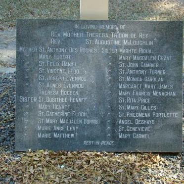 2. Memorial: Augustine Sisters