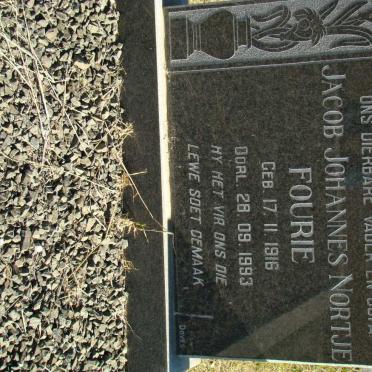 FOURIE Jacob Johannes Nortje 1916-1993