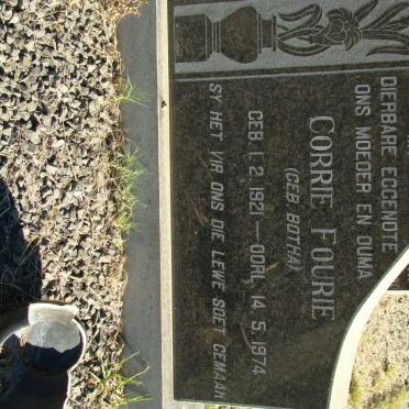 FOURIE Corrie nee BOTHA 1921-1974