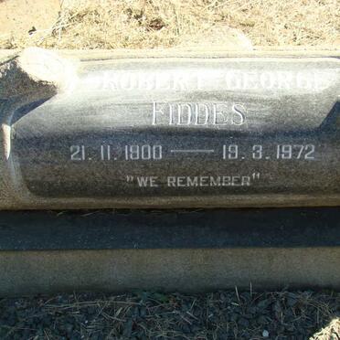 FIDDES Robert George 1900-1972