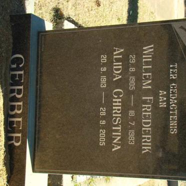 GERBER Willem Frederik 1905-1983 &amp; Alida Christina 1913-2005