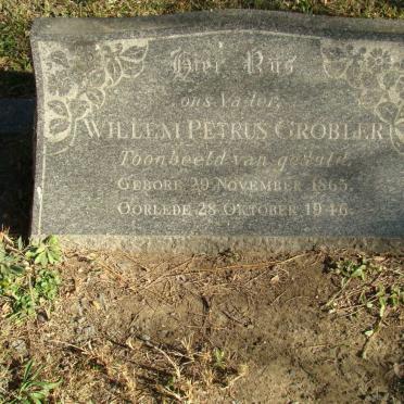 GROBLER Willem Petrus 1863-1946