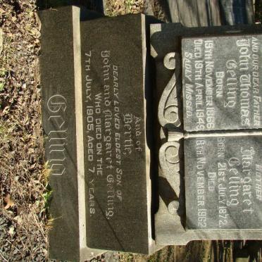 GELLING John Thomas 1866-1949 &amp; Margaret 1872-1962 :: GELLING Bertie -1905