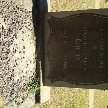 GRIFFIN Harold Yates 1889-1966