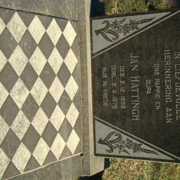 HATTINGH Jan 1898-1975