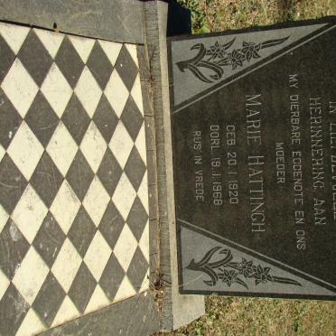 HATTINGH Marie 1920-1968