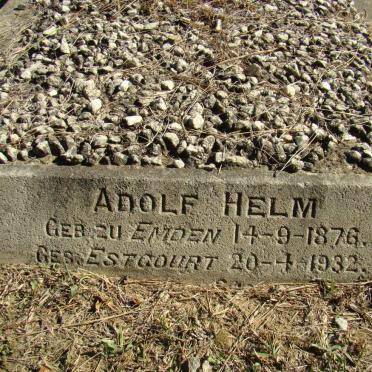 HELM Adolf 1876-1932