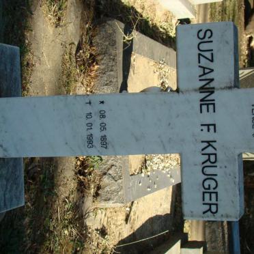 KRUGER Suzanne F. 1897-1993