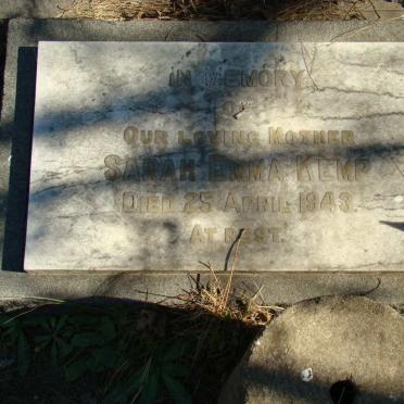 KEMP John Edward -1904 &amp; Sarah Emma -1943