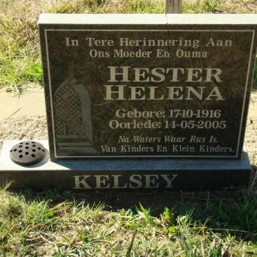 KELSEY Hester Helena 1916-2005