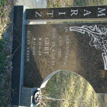 MARITZ Gert 1944-1999