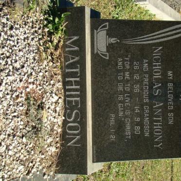 MATHIESON Nicholas Anthony 1956-1980