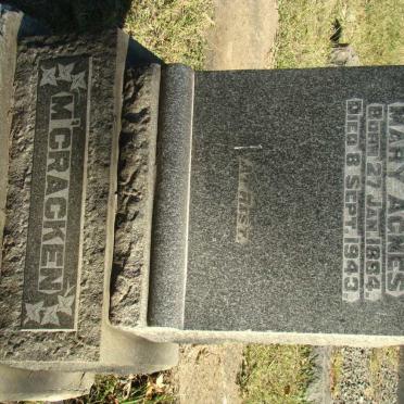 M'CRACKEN Mary Agnes 1884-1943