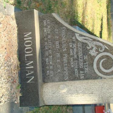 MOOLMAN Cornelius Phillippus 1933-1974