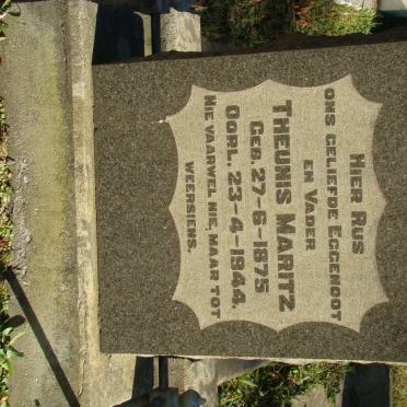 MARITZ Theunis 1875-1944