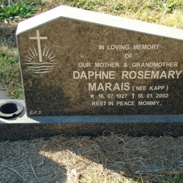 MARAIS Daphne Rosemary nee KAPP 1927-2002