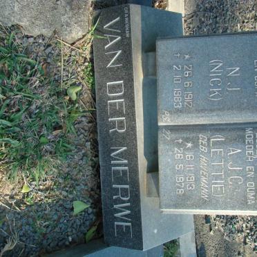 MERWE N.J., van der 1912-1983 &amp; A.J.C. HAVEMANN 1913-1978