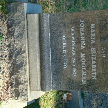 MOOLMAN Maria Elizabeth Johanna 1907-1970