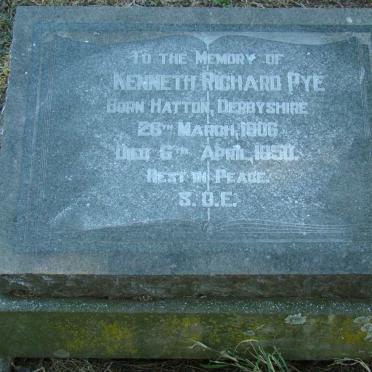 PYE Kenneth Richard 1906-1950