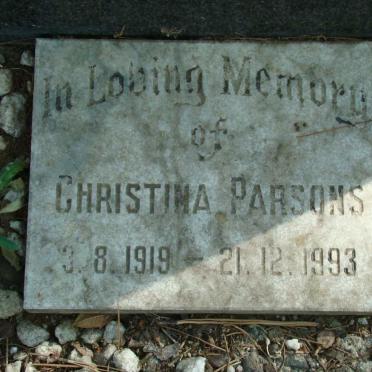 PARSONS Christina 1919-1993