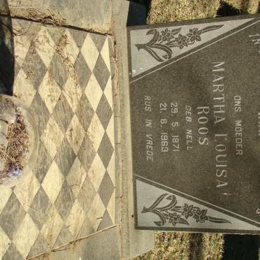 ROOS Martha Louisa nee NELL 1871-1963