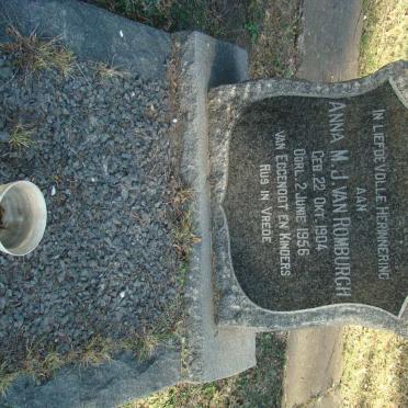 ROMBURGH Anna M.J., van 1904-1956