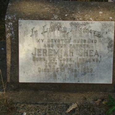 SHEA Jeremiah 1871-1929