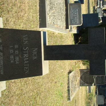 STRAATEN Nick, van 1954-1974