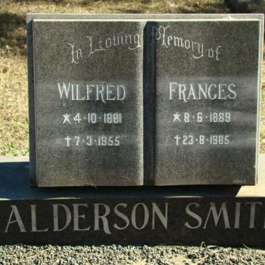 SMITH Wilfred, Alderson 1881-1955 &amp; Frances 1889-1985