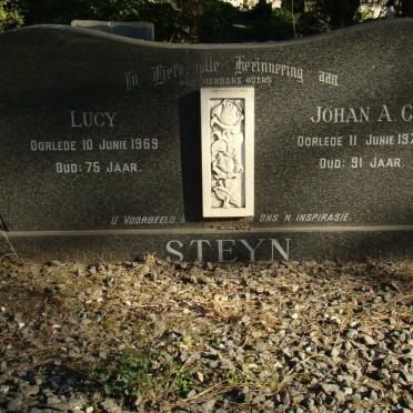 STEYN Johan A.C. -1970 &amp; Lucy -1969