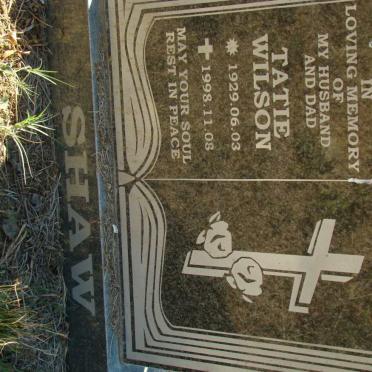 SHAW Tatie Wilson 1929-1998